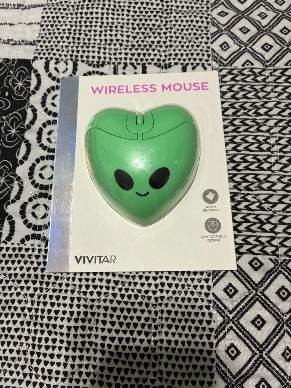 Green Heart Wireless Mouse